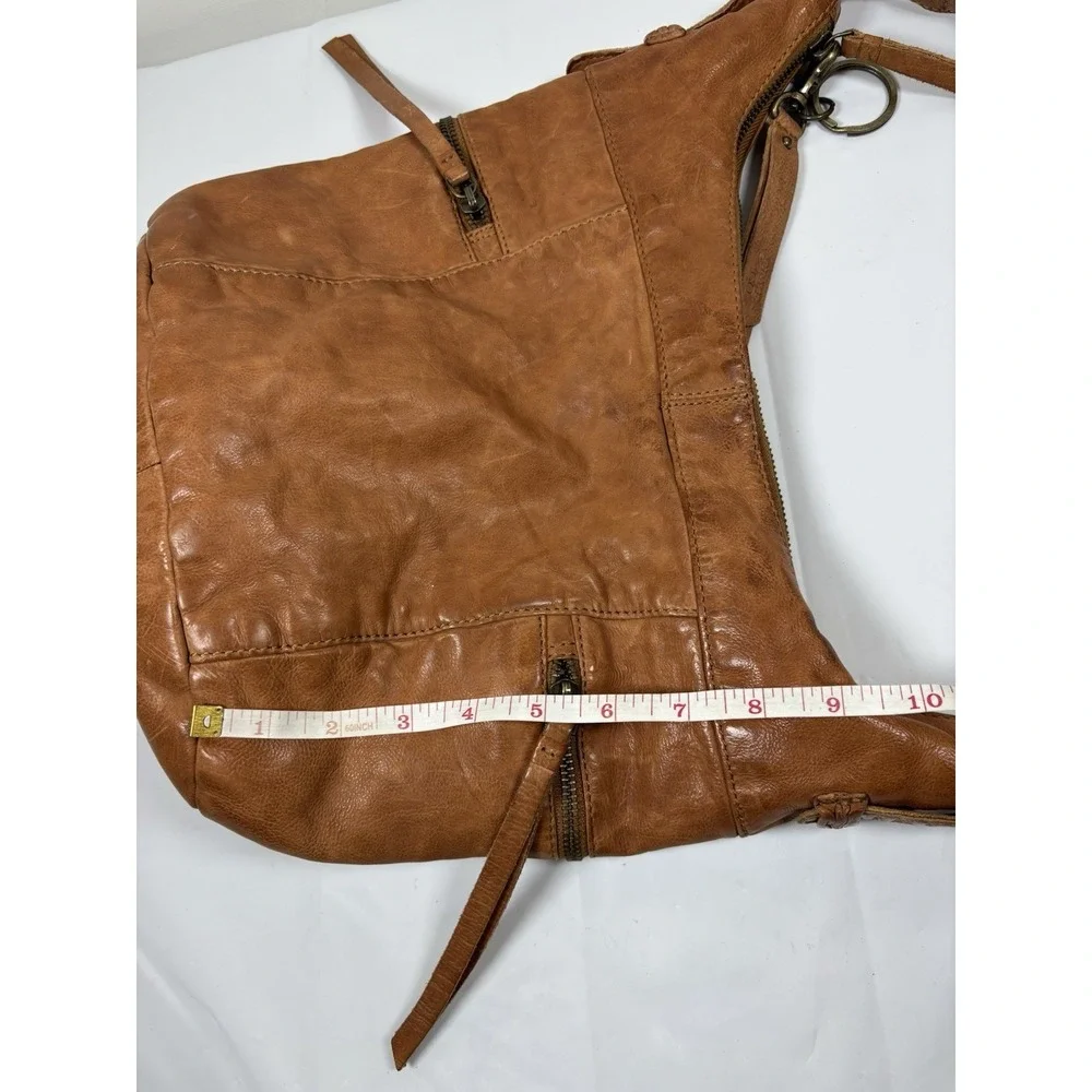 Frye & Co. Jolie Washed Leather Hobo Bag Boho Retro Cottagecore Prairie Country